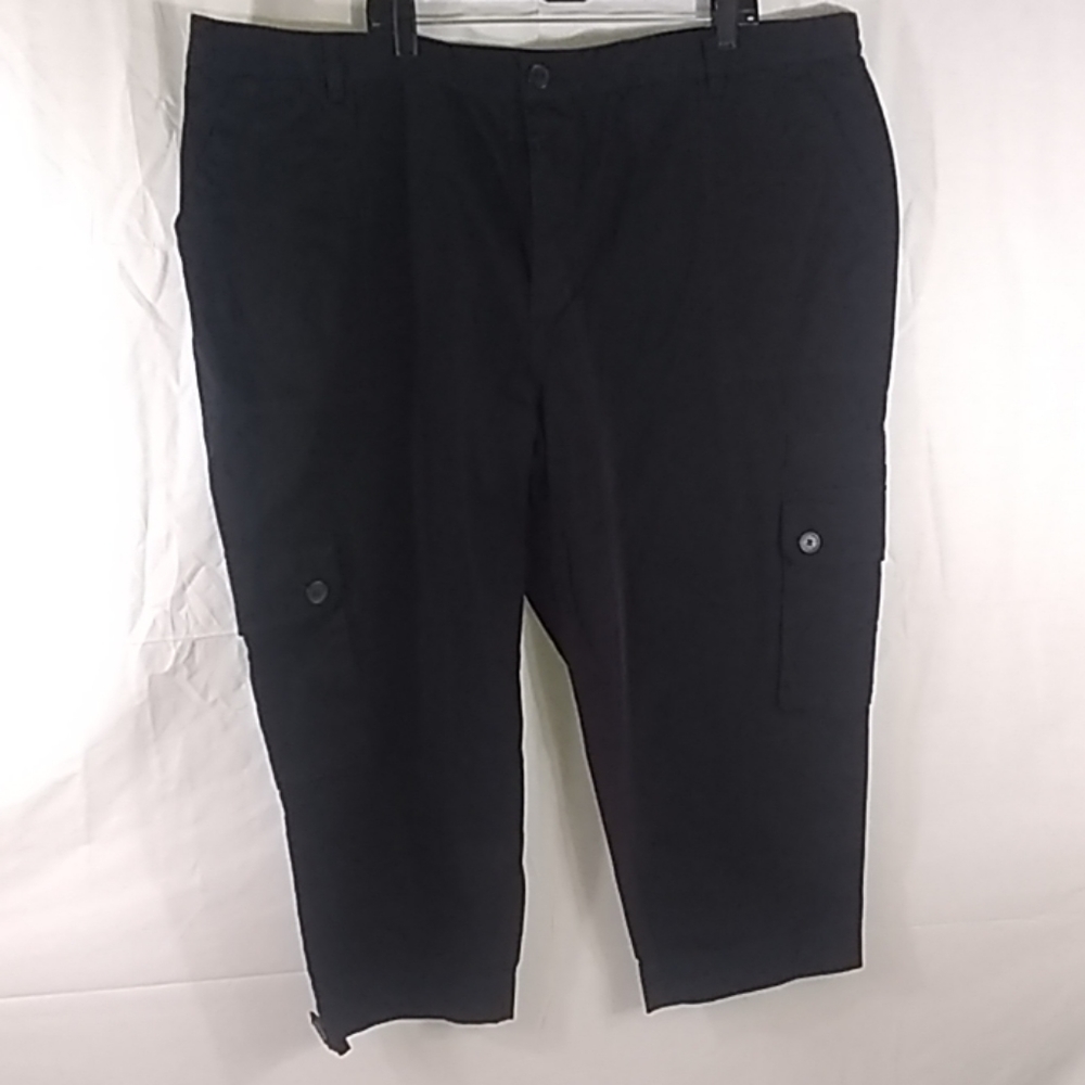 Lane Bryant Black Crop Pant 28W